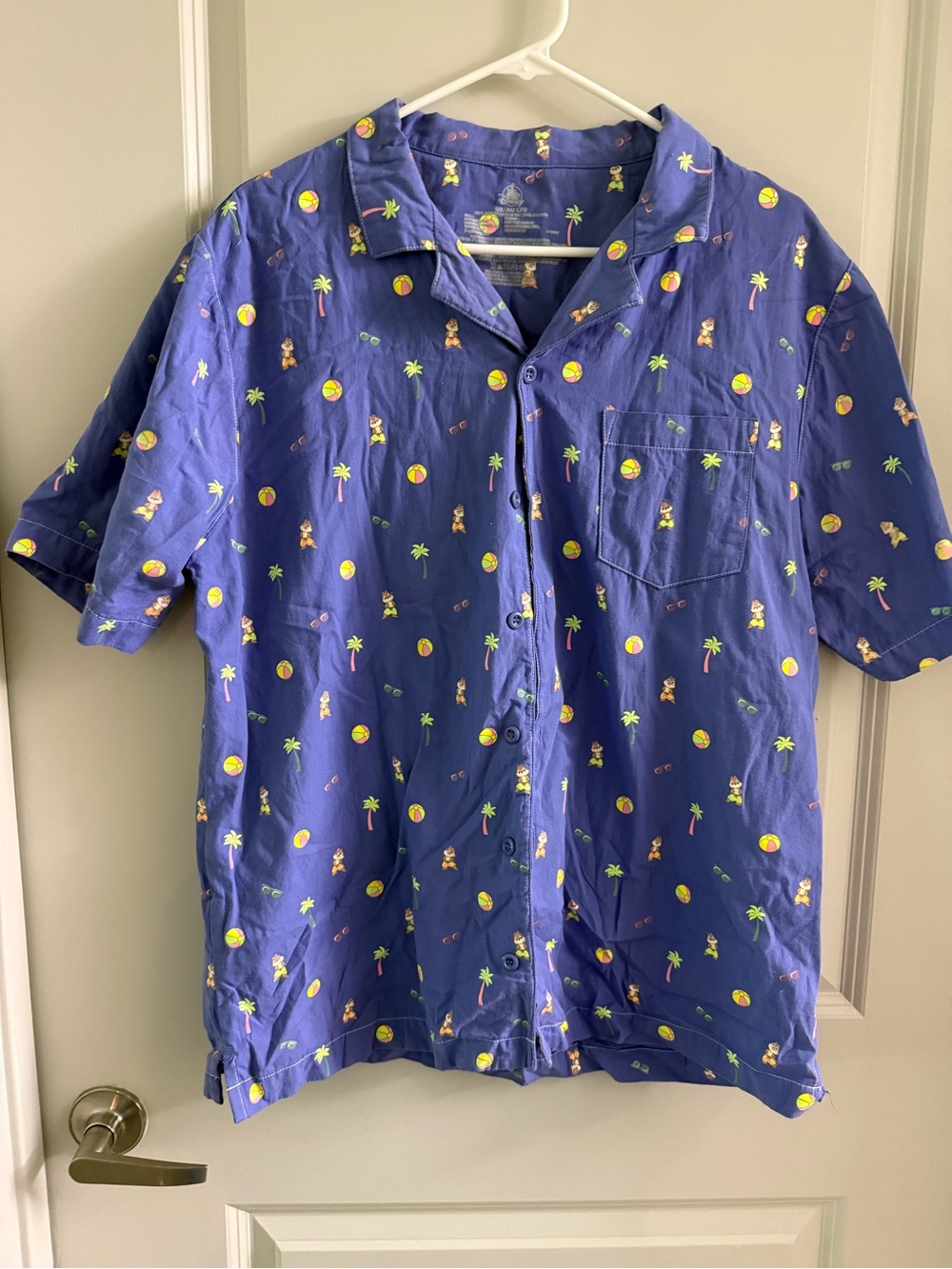 Women’s Button Up Chip & Dale Shirt.